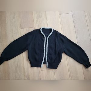 Crystal-embellished wool-blend cardigan '' Alexander Wang'' inspired,bling bling